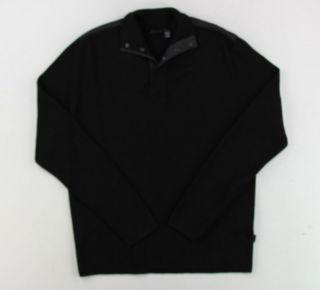 New Boss Hugo Boss Mens Black Polo Sweater Sz L