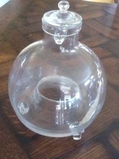 Antique Hand Blown Glass Fly Catcher Trap Bottle