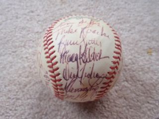 1979 Chicago Cubs Team Signed Ball Donnie Moore Lynn McGlothlin Bruce 