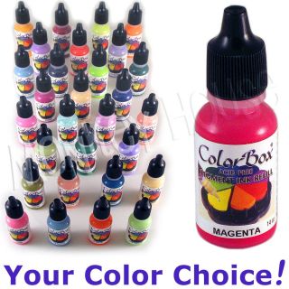 ColorBox Pigment Ink Bottle Discontinued Colors Stamp Pad Reinker 