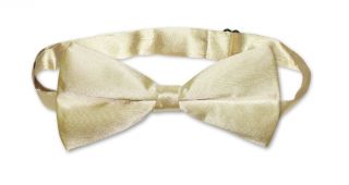 Bowtie Solid Cream Color Mens Bow Tie for Tuxedo or Suit