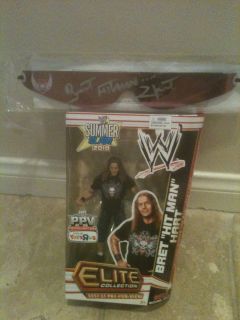 Bret Hart, Autographed, Wraparound, Sunglasses, and Elite, Figure, WWF 
