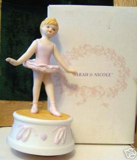 Willitts Porcelain Musical Box Ballerina Sarah Nicole