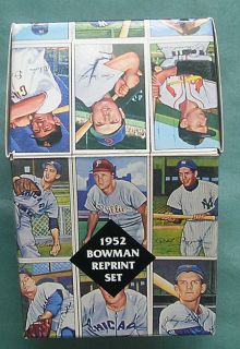1952 BOWMAN BASEBALL COMPLETE (252) CARD REPRINT SET MINT    