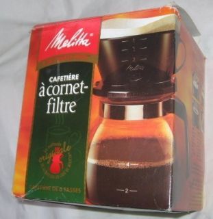 Melitta 6 Cup Cone Filter Coffee Maker Original Brewing System W/ 100 