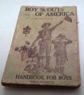 1920 Boy Scout Handbook 1920 BSA Hand Book for Boys Scouts Manual 