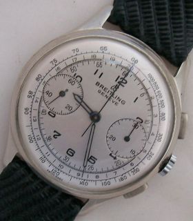 Breitling wristwatch Chronograph cal Venus 175 nickel chromiun case 35 
