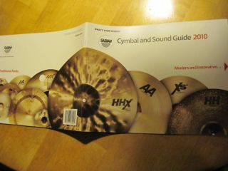 Sabian Cymbal Sound Guide 2010 Catalog Terry Bozzio