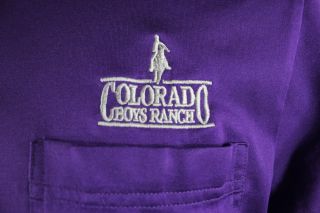 Colorado Boys Ranch Golf 96 Purple Polo Shirt Medium