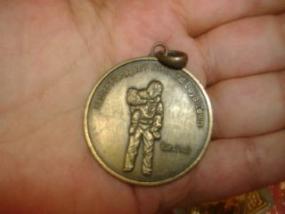 Father Flanagan Girls Boys Town Medallion Metal Nebraska Coin Pendant 
