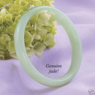 Natural Icy Green Real Jade Bangle Bracelet