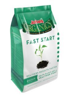 Jobes 09726 Organic Fast Start Granular Fertilizer 4 Pound Bag