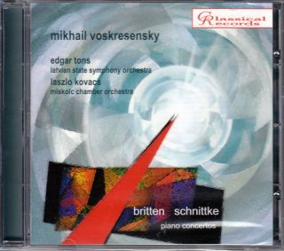 Voskresensky Britten Schnittke Piano Concertos CD RUS New