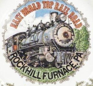 East Broad Top Rail Road Souvenir Plate Rockhill Furnace Pennsylvania 