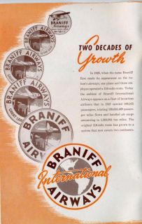 Braniff International Airways Portraits Progress 1948