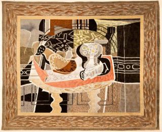 1947 Color Photolithograph Georges Braque Abstract Modern Art French 