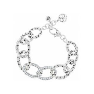 Brighton Jewelry Pebble Pave Crystal Link Bracelet wow **PRE BLACK 