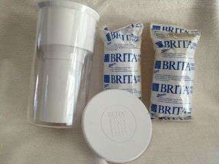 Brita Water Filter * Travel Tumbler + two Brita Pitcher Filters