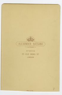 Rhoda Broughton English Novelist Cabinet Card by Alex Bassano London 