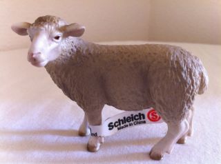 New Schleich Farm Life Sheep Standing Figure w Tag 13283