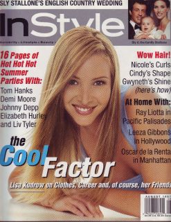   August 1997 Lisa Kudrow Cindy Crawford Brendan Fraser Stallone
