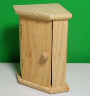 NEW Wood Mini Corner Cupboard Hutch Cabinet Storage Doll Shelf 5 25 X 
