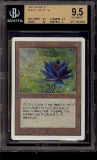   The Gathering Unlimited Black Lotus R A BGS 9 5 Gem Mint PWCC