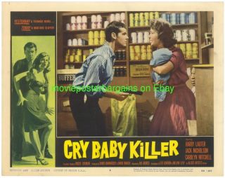 Cry Baby Killer Movie Poster lb 1958 Jack Nicholson