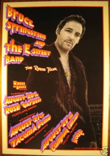 Bruce Springsteen Concert Poster Randy Tuten 2002 RARE
