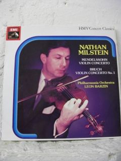 SXLP 30245 MENDELSSOHN BRUCH Violin Concertos MILSTEIN BARZIN HMV 