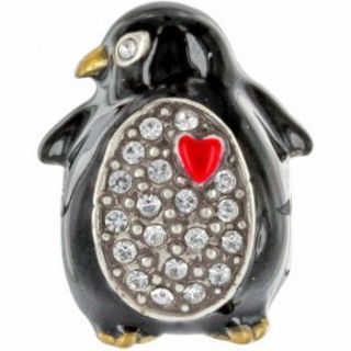 Brighton Jewelry Tobey Penguin Stopper Bead NWOT