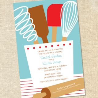 SWS 20 Kitchen Baking Party Bridal Shower Invitations