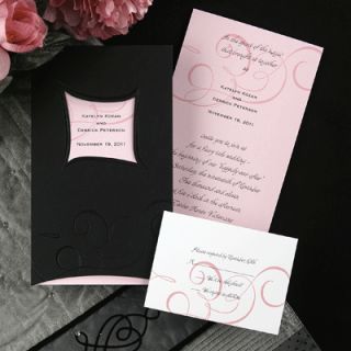   Black Wrap Color Choices Wedding Invitations Invitation Sale 20