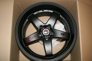 Lenso Raiden D1R Wheels Matte Black 5x114 3 18x10 350Z