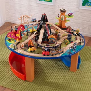 New KidKraft 95 PC Round Toy Train Table Track Set Brio Thomas 