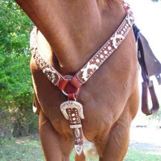 Western Tack Rhinestone Horse Breast Collar Headstall