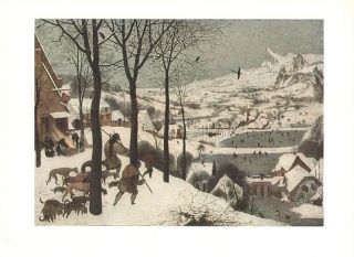 Pieter Brueghel Print Hunters in The Snow
