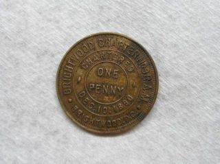 69tkn rare 1890 brightwood washington dc masonic token 1 1 4 diameter 
