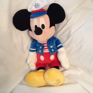 21 Stuffed Disney Plush Macys Holiday 2009 Sailor Mickey Mouse Doll 