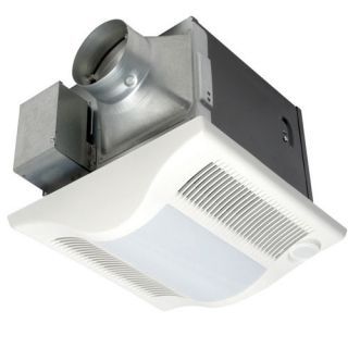    Lite 80 CFM Ceiling Ventilation Fan w/ Light & Built in Controls