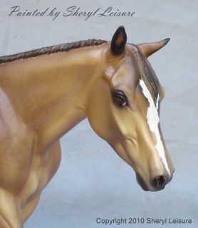   Custom Resin Model Stock Horse Dapple Buckskin Western Pleasure