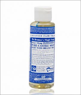 Dr. Bronners Magic Soaps: Liquid Castile Soap, Peppermint 4 oz