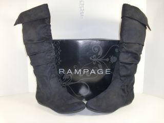 Rampage Bronner 7 M Black Knee High Fashion Boots Womens Shoes