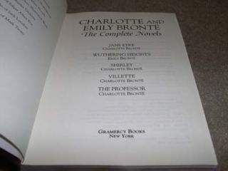5V Complete Novels of Charlotte Emily Bronte Jane Eyre Leather Easton 