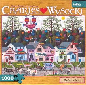 Charles Wysocki Buffalo Games Jigsaw Puzzle Confection Street NIB 