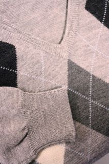 Brooks Brothers 346 Extra Fine Merino Wool Grey Sweater Size Small New 