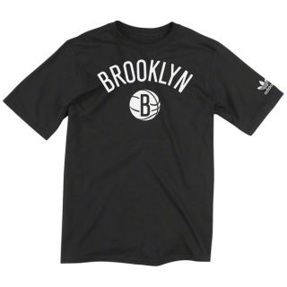 Brooklyn Nets Adidas Originals Brooklyn Baller Logo T Shirt Black 