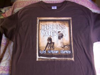 Brooks Dunn Play Somethin Country Tour 2005 Concert T Shirt Large 