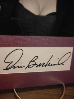 Erin Brockovich Autograph The Real One Display Signed Signature COA 