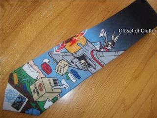   Collection Air Mail Bugs Bunny Men Character Novelty Neck Tie